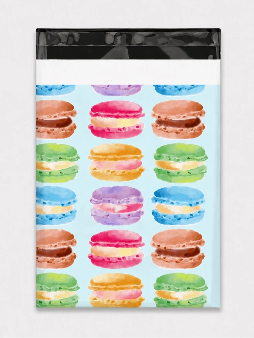 25 Sweet Macaron Poly Mailers 10x13 Dessert Shipping Bags Boutique Packaging